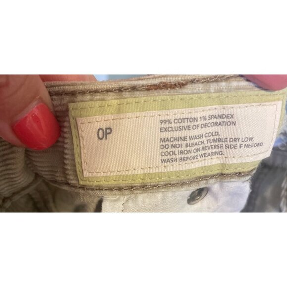 Ann Taylor Loft Tan Corduroy Curvy Bootcut Pants Sz 0P - Picture 6 of 8